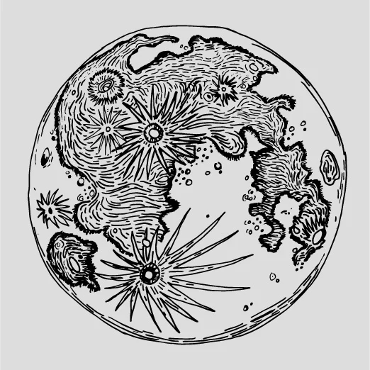 その他 THE SKETCHES OF MOONDAYS Distance of the Moons — nicole wasson design